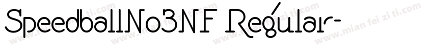 SpeedballNo3NF Regular字体转换